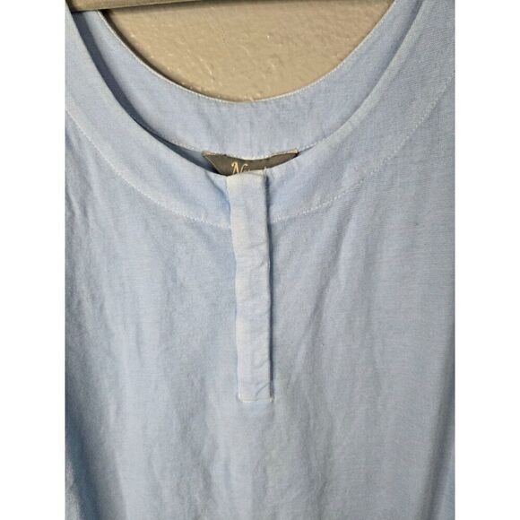 Natural Reflections  Women's Chambray Blue Snap Henley Tank Top Size Small NWT - Picture 8 of 10